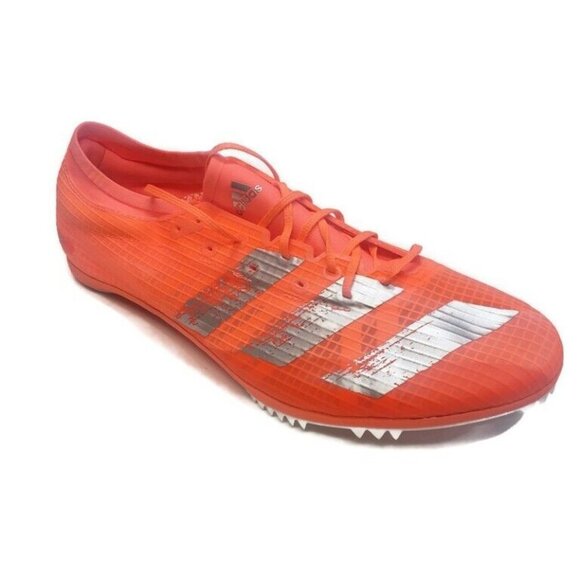 Adidas Mens Size 13 Adizero Ambition Track and Field Running Shoes Spikes Coral - Picture 1 of 9